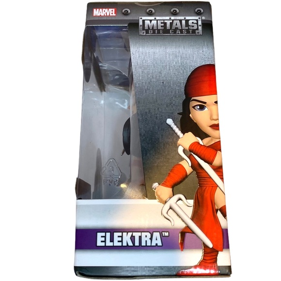 NIB NWT Marvel Elektra Metals Die Cast 4” M351 Action Figure Figurine Jada Toys - Picture 5 of 7